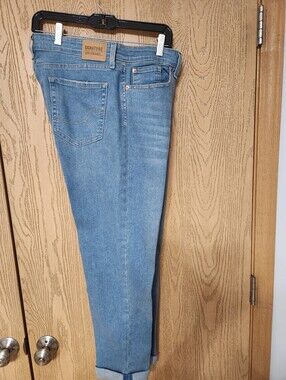 Signature by Levi Strauss Medium Light Blue Denim Boyfriend Jeans